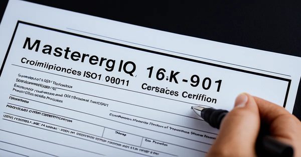 Maîtriser la certification iso 9001 : processus et avantages clés