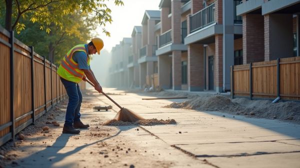 Réception de chantier : qui paie le nettoyage et dans quel délai